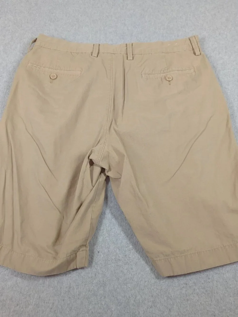 J Crew Shorts Mens 33 (Actual 32) Tan Rivington Flat Front chino Pockets Casual